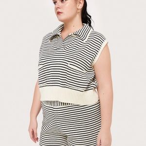 Cider Striped Sweater Vest